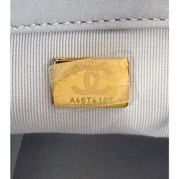 CHANEL Light Blue Chain Backpack C-A27890 - Picture 9 of 10